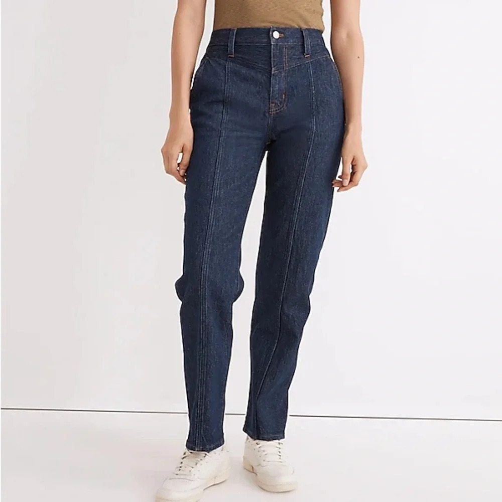Madewell The Perfect Vintage Straight Leg Jeans Western Dark Wash